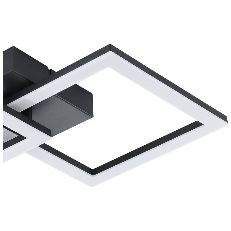 EGLO LED flush ceiling light black 31cm - British product