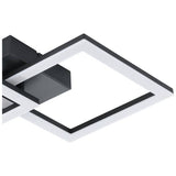 EGLO LED flush ceiling light black 31cm - British product