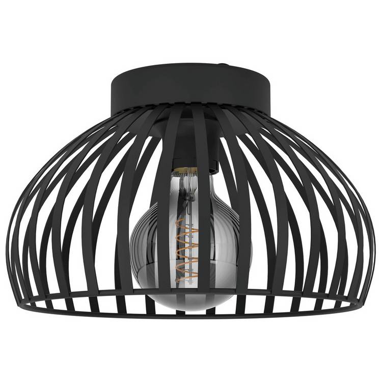 EGLO Mogano flush ceiling light black, UK version