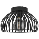 EGLO Mogano flush ceiling light black, UK version