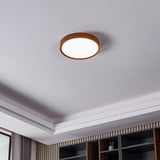 EGLO Musurita wood effect LED flush ceiling light, imported from the UK
