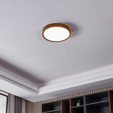 EGLO Musurita wood effect LED flush ceiling light, imported from the UK