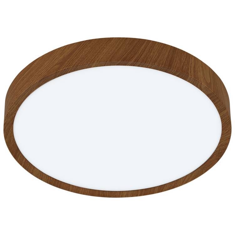 EGLO Musurita wood effect LED flush ceiling light, imported from the UK