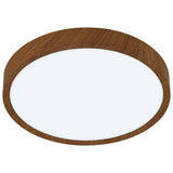 EGLO Musurita wood effect LED flush ceiling light, imported from the UK