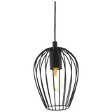 EGLO Newtown pendant light black steel adjustable drop - British product