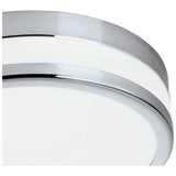 EGLO Palermo flush ceiling light chrome 22.5cm - British product
