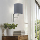 Argos EGLO Pasteri Steel Wall Light - Grey- Buy online at McGrocer