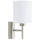 EGLO Pasteri steel wall light white 30.5cm - British product