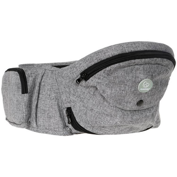 Dreambaby Up And Go hip seat carrier in grey, UK version