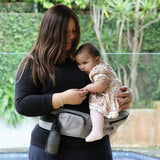 Dreambaby Up And Go hip seat carrier in grey, UK version
