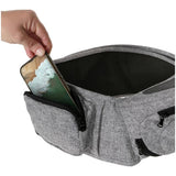 Dreambaby Up And Go hip seat carrier in grey, UK version