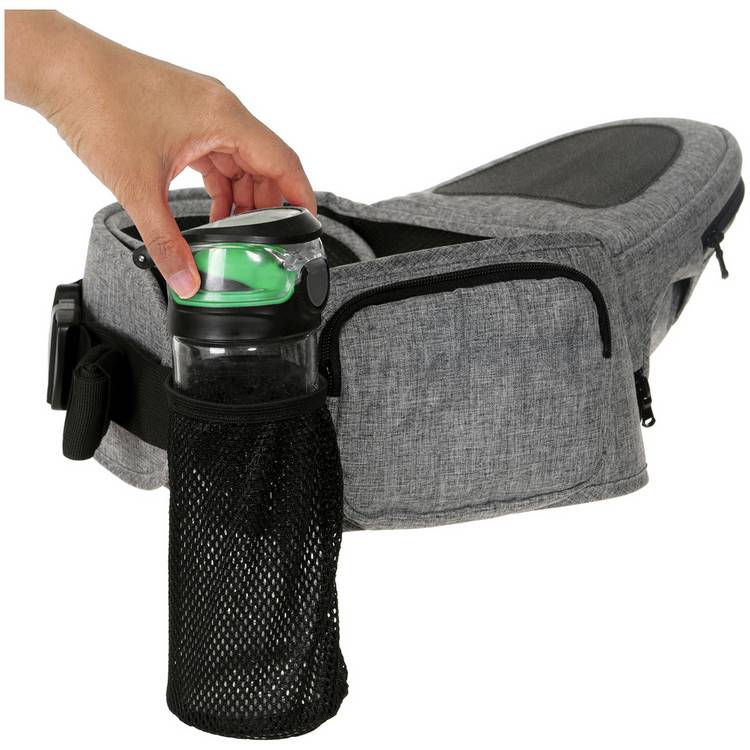 Dreambaby Up And Go hip seat carrier in grey, UK version