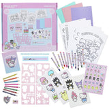 Hello Kitty large art colouring set with sheets and notepad - British product
