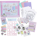 Hello Kitty large art colouring set with sheets and notepad - British product