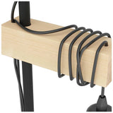 EGLO 3-light black wooden ceiling light - (British brand)