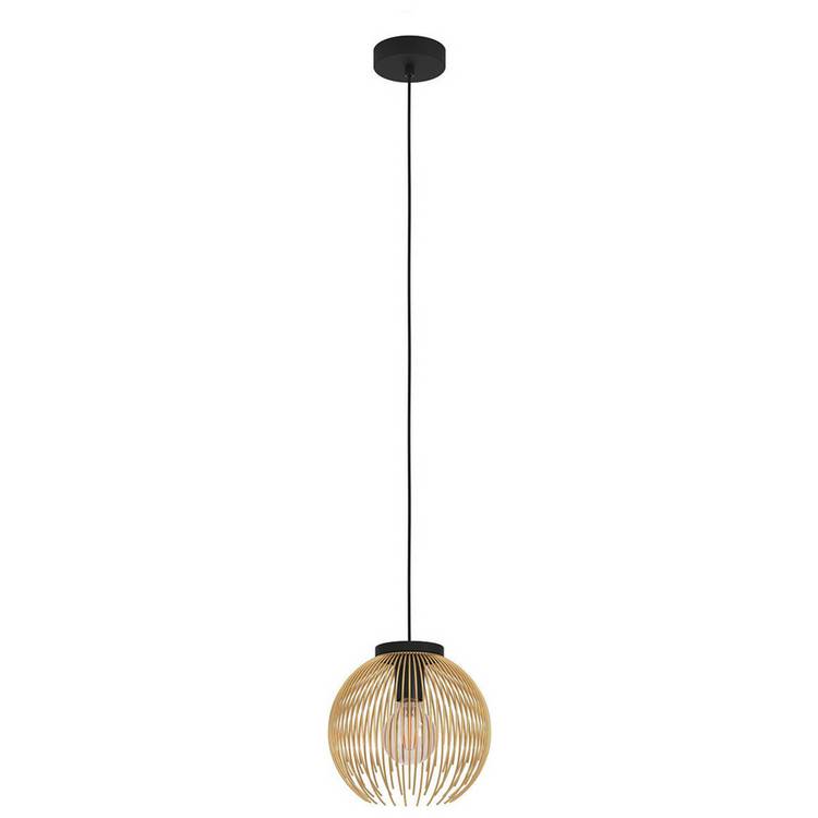 EGLO black gold steel pendant light 23.5cm - British product