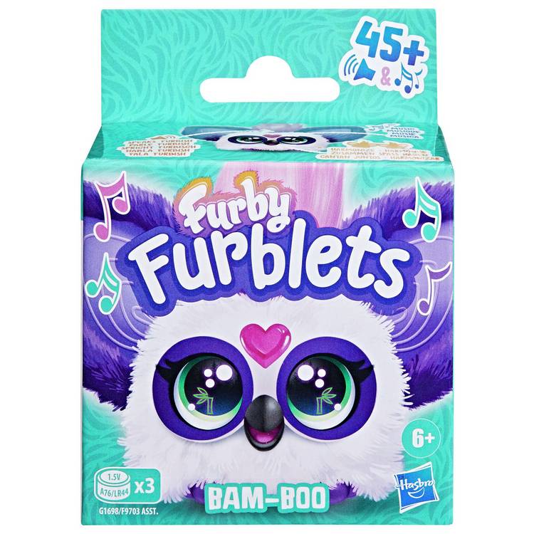 Hasbro Furblet Bam Boo panda interactive plush toy - British product