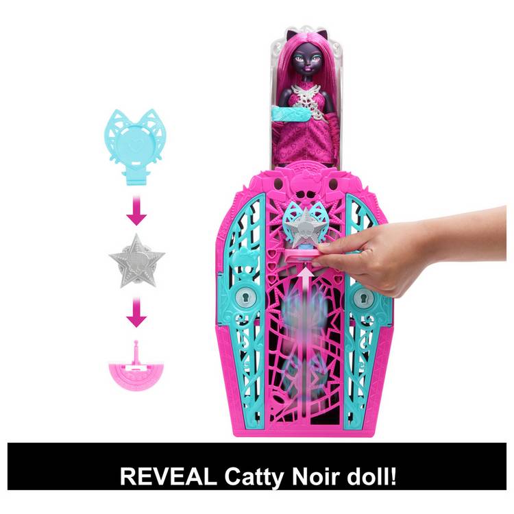 Monster High Catty Noir Skulltimate Secrets doll, UK version