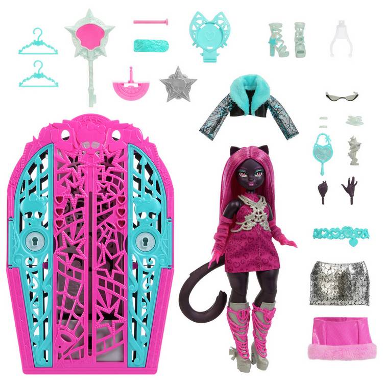 Monster High Catty Noir Skulltimate Secrets doll, UK version