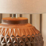 Pacific Anneli ceramic table lamp bronze Aztec (British brand)