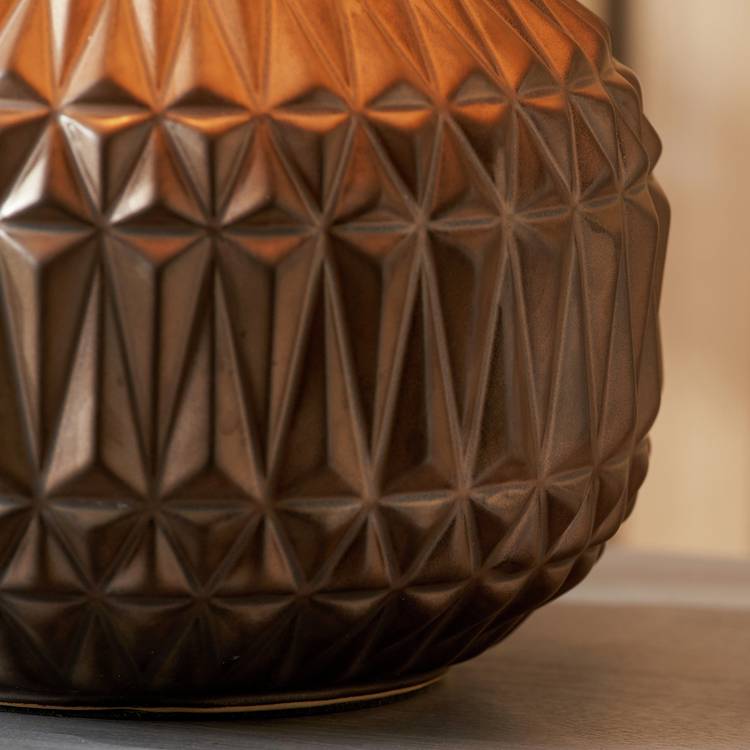 Pacific Anneli ceramic table lamp bronze Aztec (British brand)