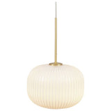Pacific Bella white gold glass pendant light, imported from the UK