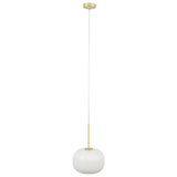 Pacific Bella white gold glass pendant light, imported from the UK