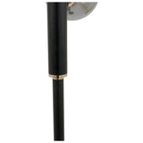 Pacific Blair black smoke glass ball floor lamp - British product
