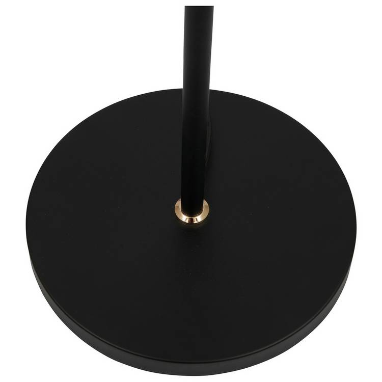 Pacific Blair black smoke glass ball floor lamp - British product
