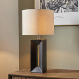 Argos Pacific Block Ceramic Tall Table Lamp, Black & Cream- Buy online at McGrocer