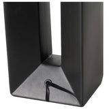 Pacific ceramic tall table lamp black and cream (British brand)