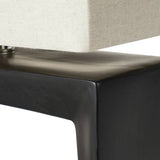 Pacific Block ceramic table lamp black cream (British brand)