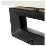 Pacific Block ceramic table lamp black cream (British brand)