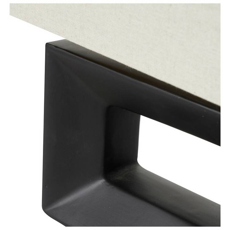 Pacific Block ceramic table lamp black cream (British brand)