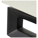 Pacific Block ceramic table lamp black cream (British brand)