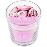 Wax Lyrical Pink Peony candle singlewick 9.5cm (British brand)