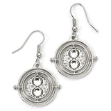 Harry Potter Time Turner drop earrings silver tone - British product