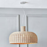 Pacific Caswell rattan pendant light natural, imported from the UK