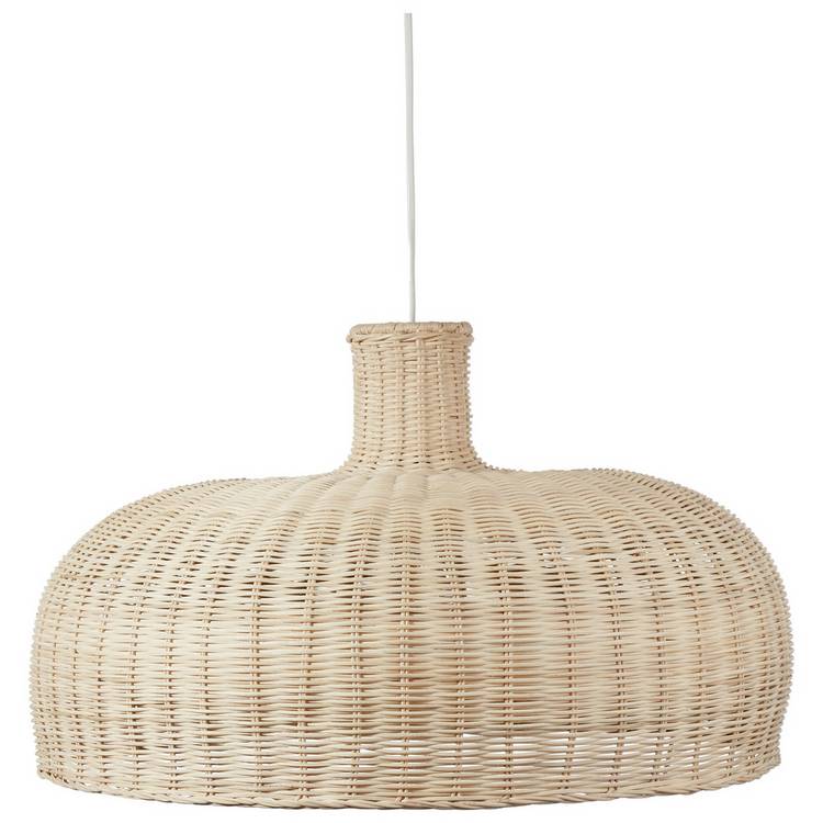Pacific Caswell rattan pendant light natural, imported from the UK