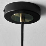 Pacific Florence glass pendant light in black, imported from the UK