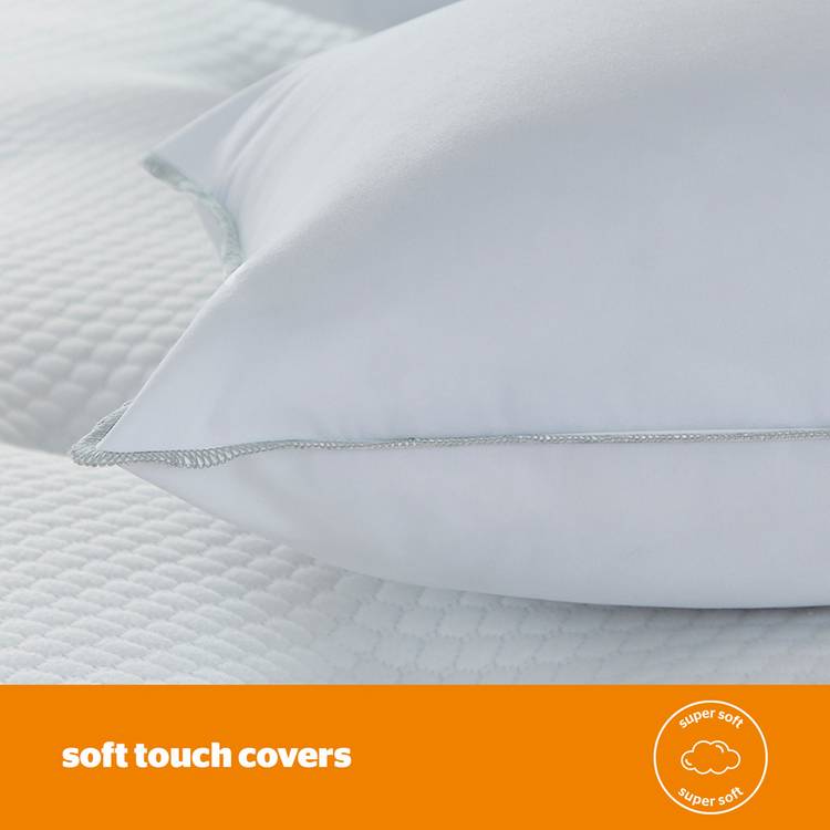 Silentnight firm support pillow 2 pack 74x48cm, imported from the UK