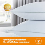 Silentnight firm support pillow 2 pack 74x48cm, imported from the UK
