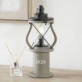 Argos Pacific Gibson Antique Wood Lantern Grey Table Lamp H41cm- Buy online at McGrocer