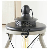 Pacific Gibson lantern table lamp in grey, imported from the UK