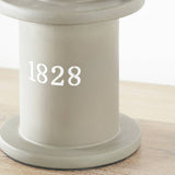 Pacific Gibson lantern table lamp in grey, imported from the UK
