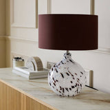 Habitat Confetti glass table lamp grey brown, UK version