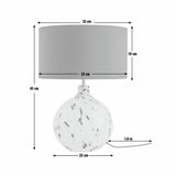 Habitat Confetti glass table lamp grey brown, UK version