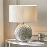 Pacific Mabel ceramic dot textured table lamp, UK version