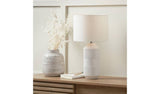 Pacific Meribel table lamp white ceramic - British product