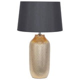 Pacific Nova table lamp gold and black ceramic textured - British product